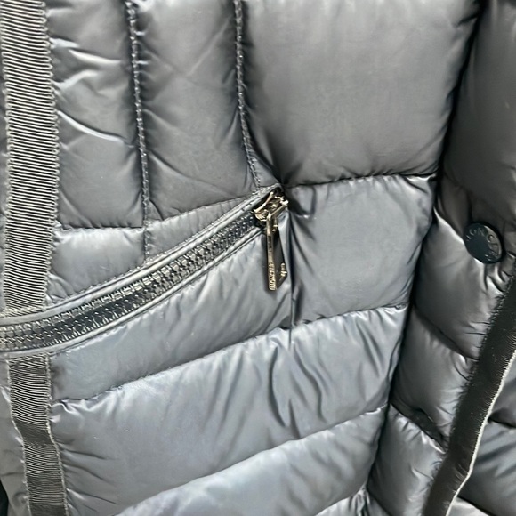 Moncler Hermine Down Puffer Coat Jacket Blue Size 0 - Picture 6 of 9